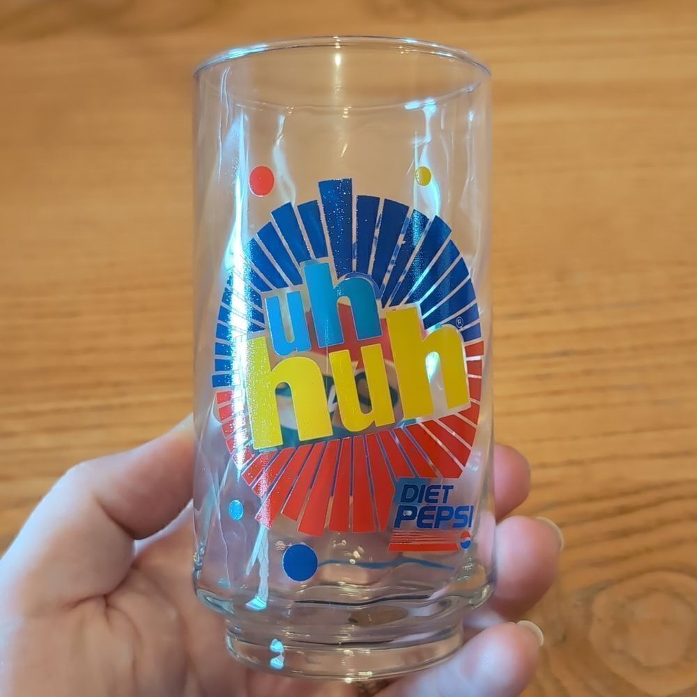 Vintage Diet Pepsi You Got The Right One Baby Uh Huh Set of 2 Drinking Glasses - Picture 10 of 13